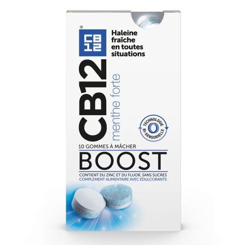  Boost Gomme à mâcher menthe forte  